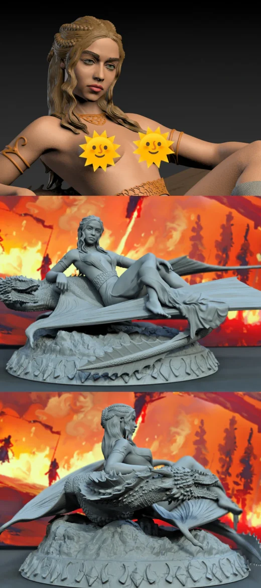 Daenerys Targaryen STL File for 3D Printing