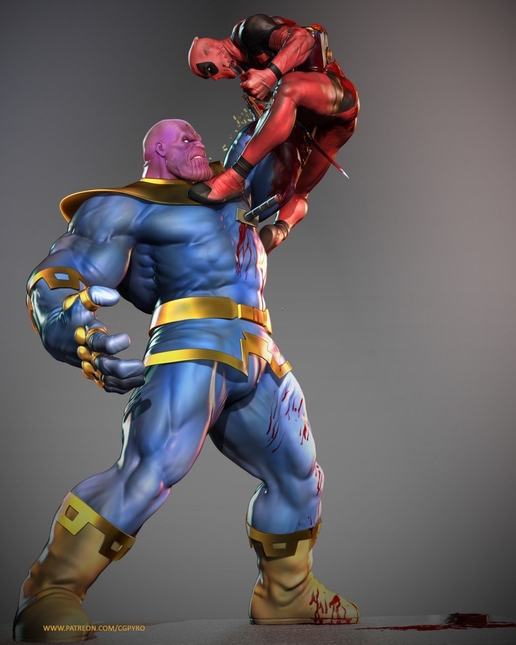 Deadpool vs thanos