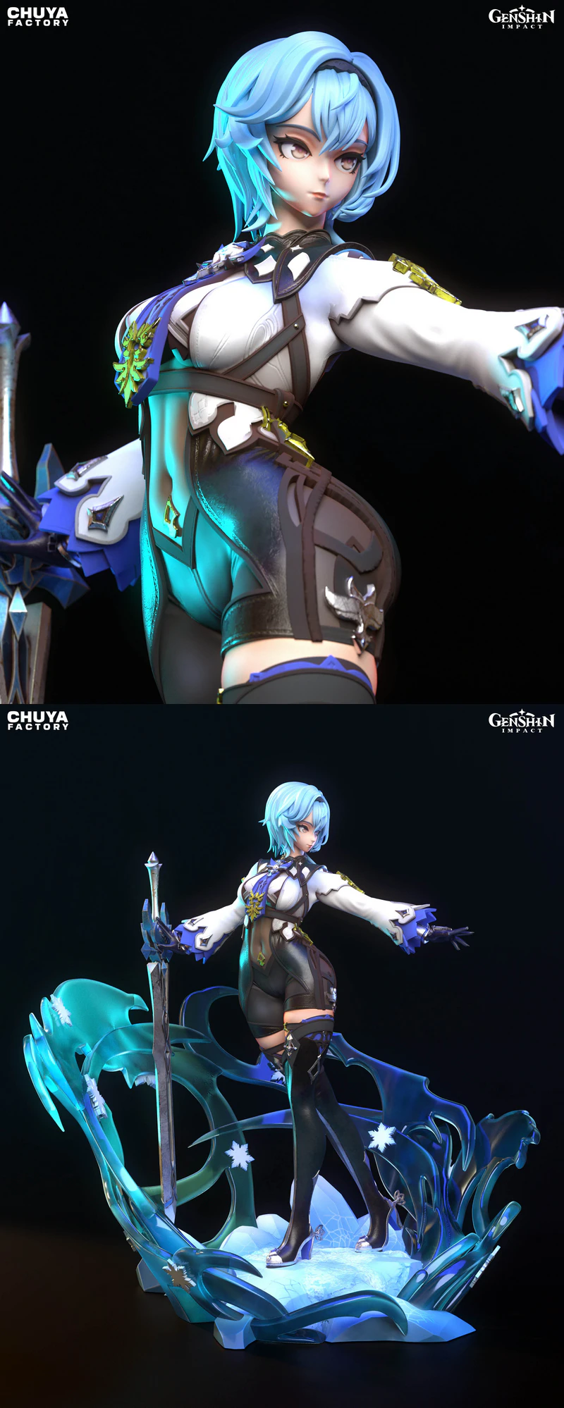 Eula STL File for 3D Printing – Genshin Impact Figure