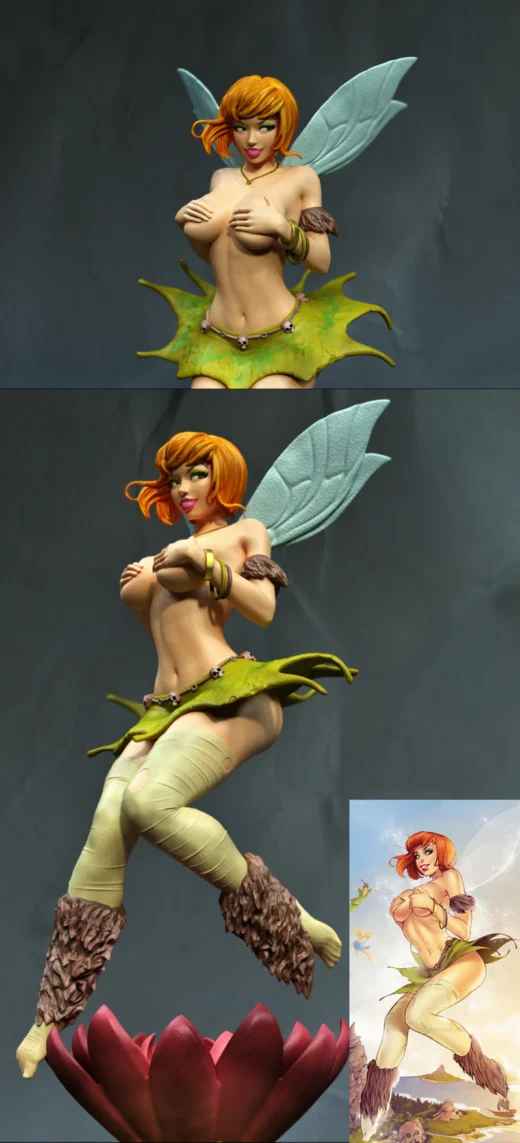 Forest Fairy Thinkerbell STL 3D Printable Figure