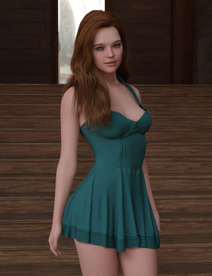 MGAB Cute Dress for Genesis 8 Female and Genesis 9
