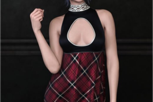 dForce Lacy Babydoll Dress Genesis 9