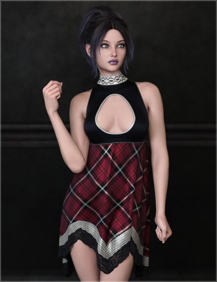dForce Lacy Babydoll Dress Genesis 9