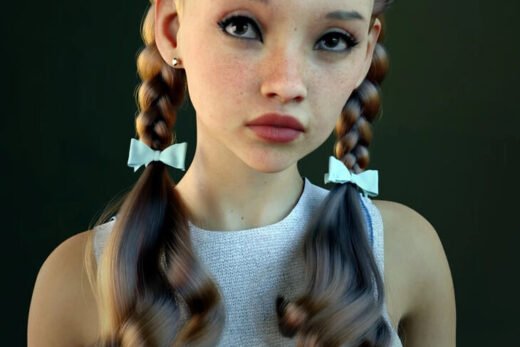 CS Florence Hair for Genesis 9