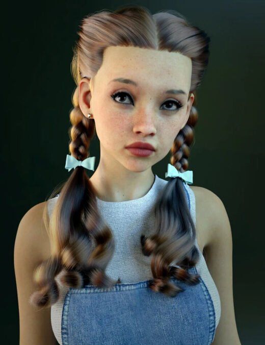 CS Florence Hair for Genesis 9