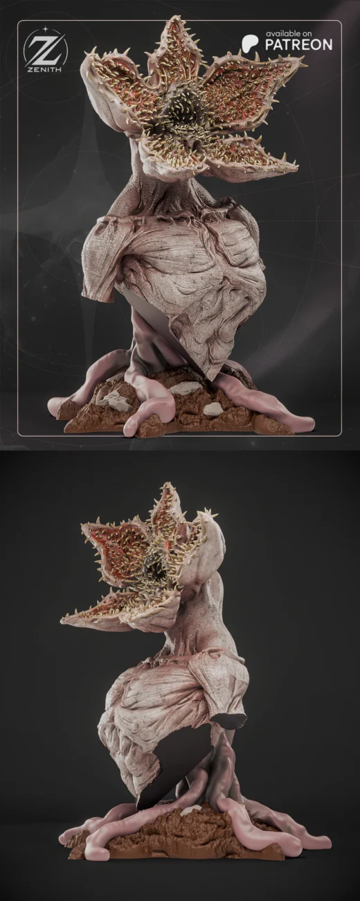 Demogorgon Creature Bust STL File for 3D Printing