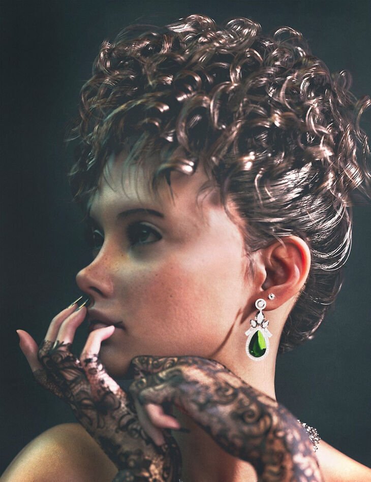 FN Glam Hair for Genesis 9