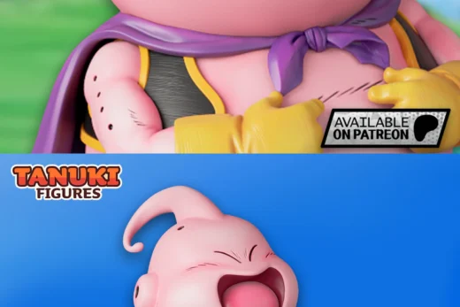 Chibi Majin Boo STL File – 3D Printable Miniature