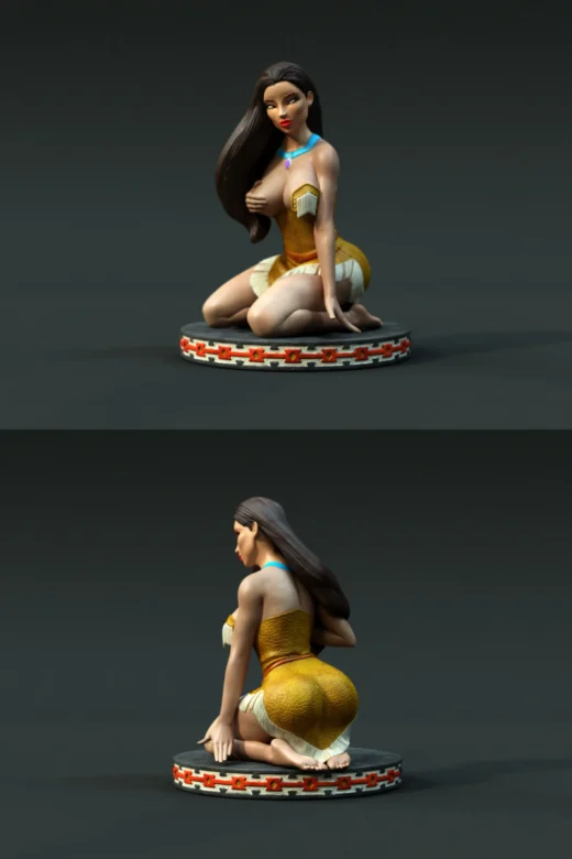 Pocahontas 3D Printable Figure STL Model