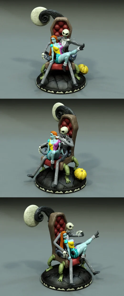 Sally and Jack Miniature STL File