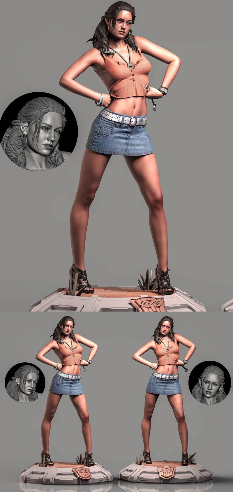 Mikaela – Megan Fox – Transformers 3D Printable STL