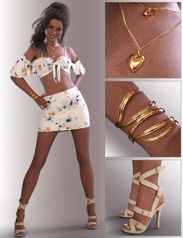 dForce Calyra Outfit for Genesis 9 Feminine