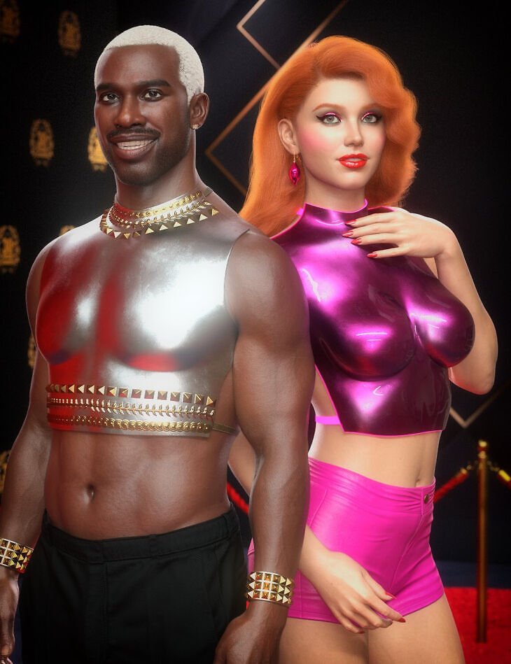 dForce Chestplate Couture for Genesis 9