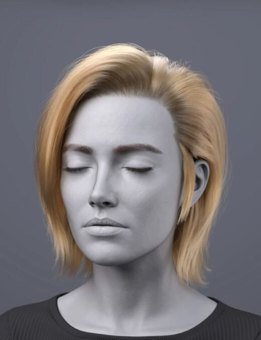 dForce FV Enigma Veil Hair for Genesis 9