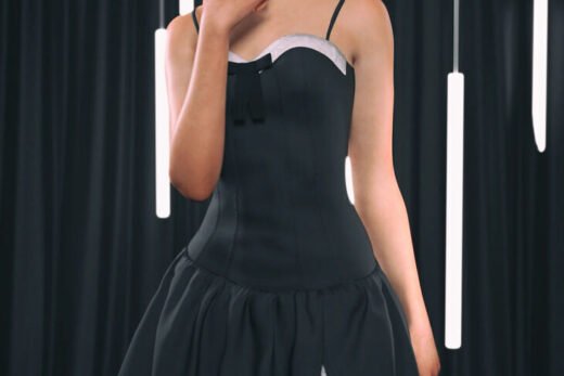 dForce Nirv Bowknot Camisole Dress for Genesis 9