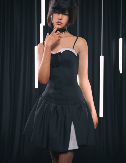 dForce Nirv Bowknot Camisole Dress for Genesis 9