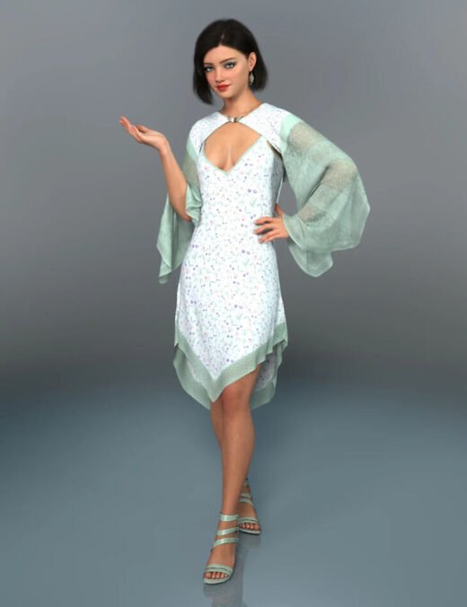 dForce Sweet Angel Outfit for Genesis 9