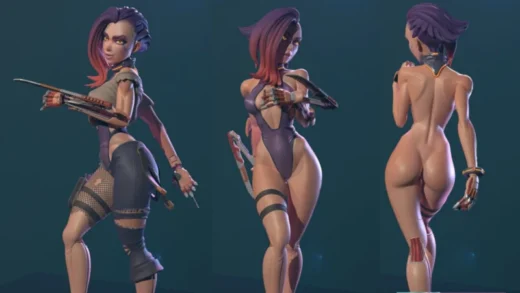 Cyberpunk Girl Blossom Model