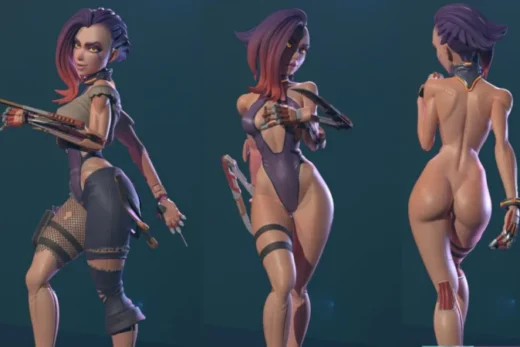 Cyberpunk Girl Blossom Model