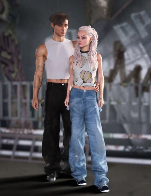 dForce Cool HangOut Outfit For Genesis 9