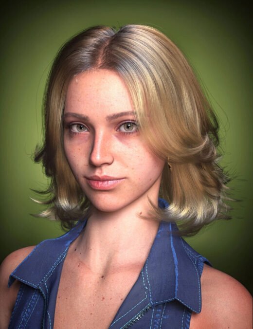 dForce Strand-Based FE Breeze Short Hair for Genesis 9 & Genesis 8