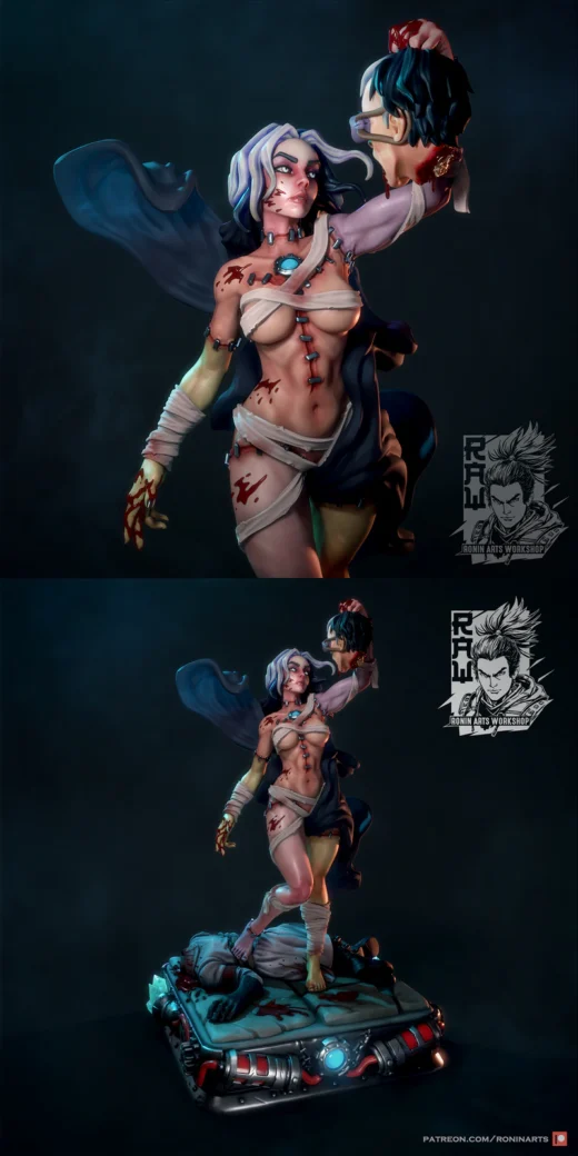 Nenia Rising – Bride of Frankenstein 3D Printable Figure STL File