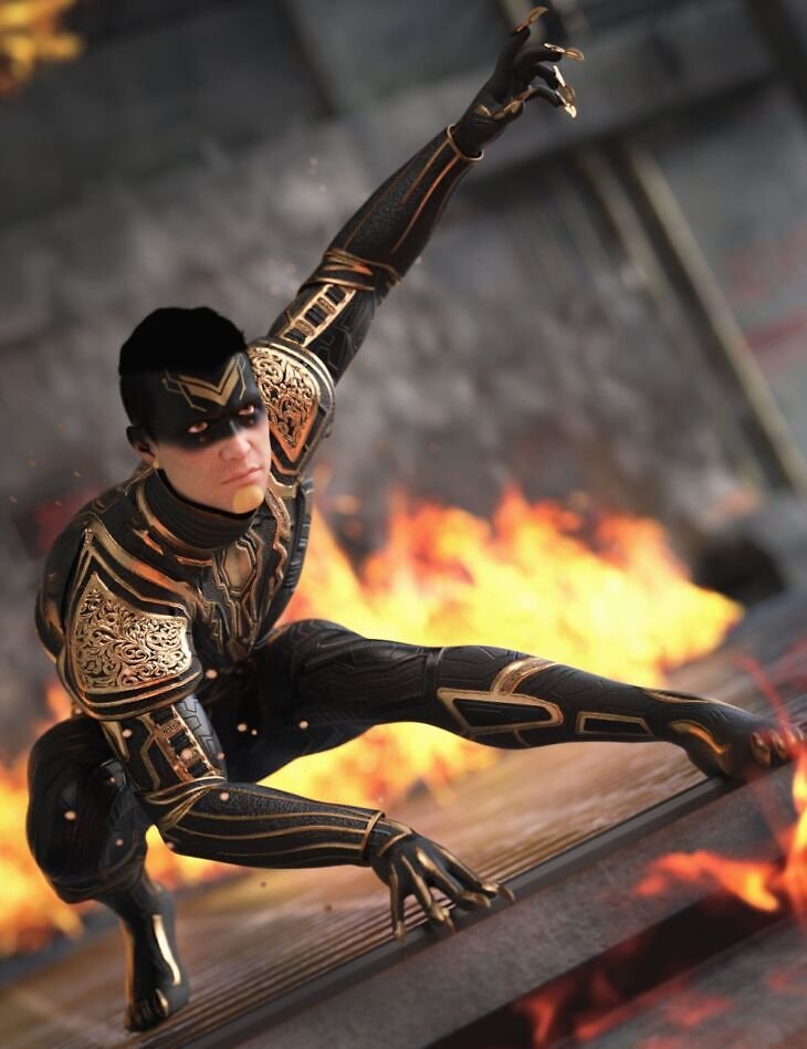 Power Moves Poses for Genesis 9 & Genesis 8 Female and Male