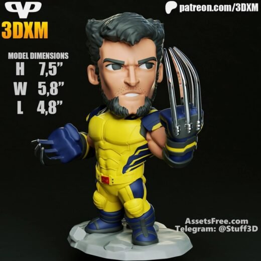 Wolverine Hugh Jackman Chibi