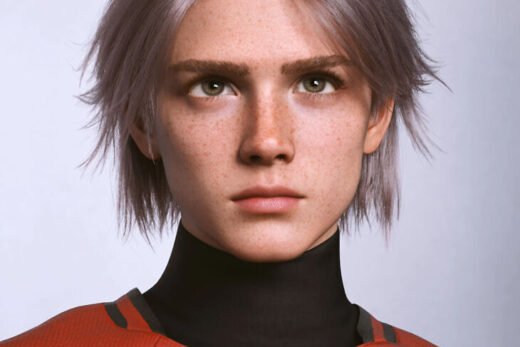 dForce AK Pretty Hair for Genesis 9