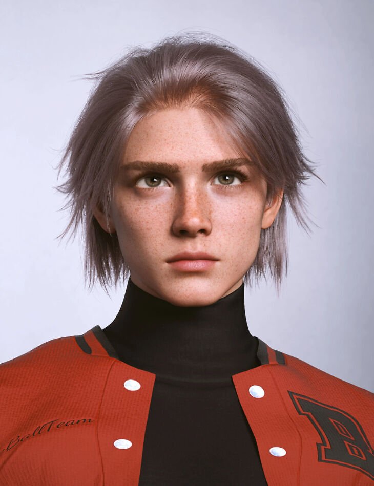 dForce AK Pretty Hair for Genesis 9