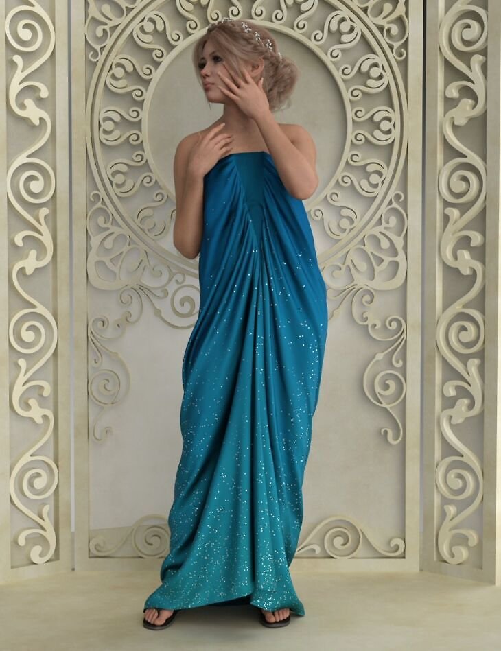 dForce Alfonsina Gown for Genesis 9