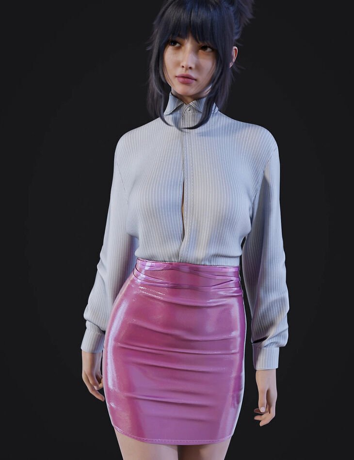 dForce Classic Shirt Dress for Genesis 9