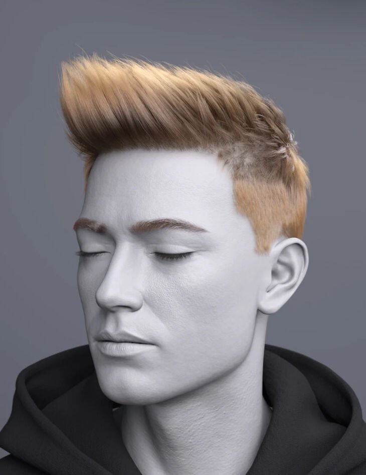 dForce FV Bold Faux Hawk Hair for Genesis 9