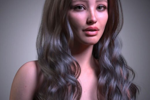 dForce Strand-Based FE With Dishevelled Hair for Genesis 9, 8, and 8.1