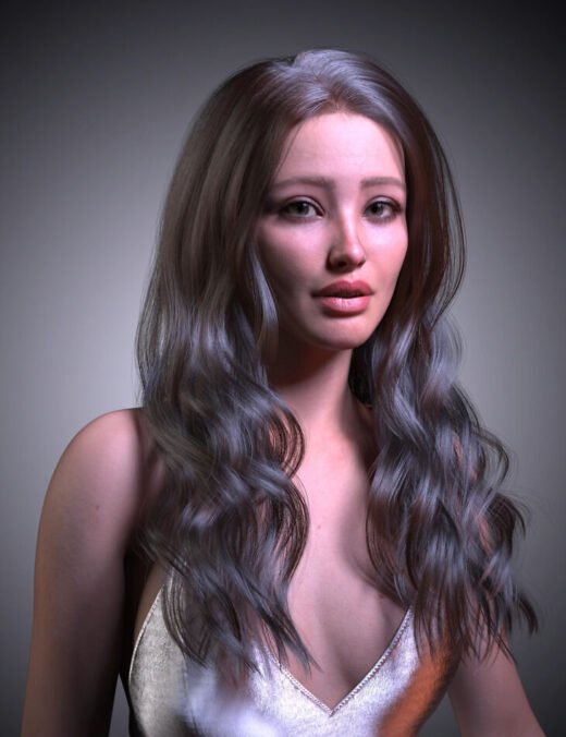 dForce Strand-Based FE With Dishevelled Hair for Genesis 9, 8, and 8.1