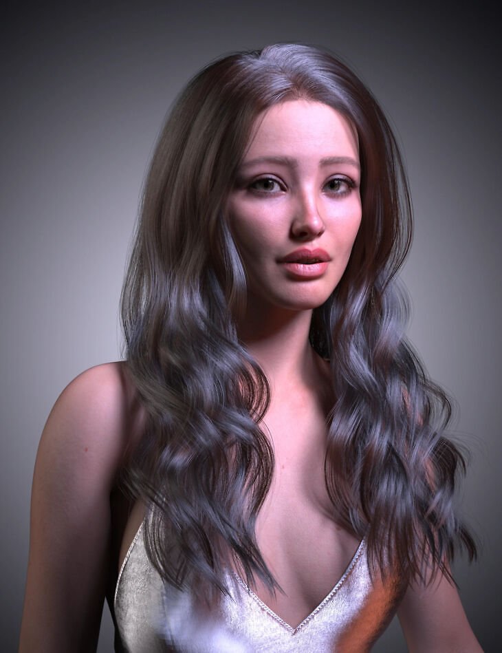 dForce Strand-Based FE With Dishevelled Hair for Genesis 9, 8, and 8.1