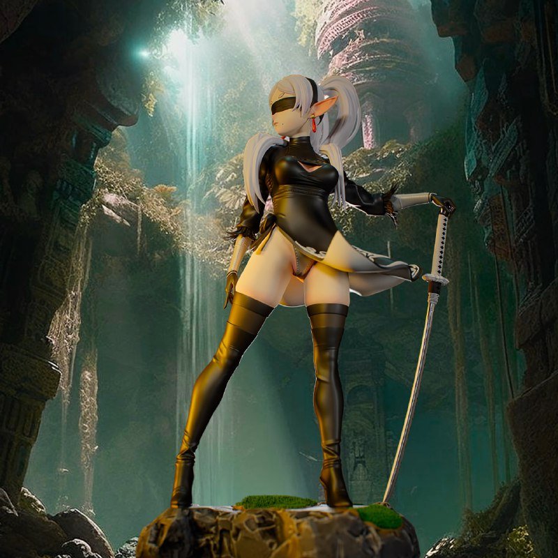 2B Nier Automata Sousou no Frieren