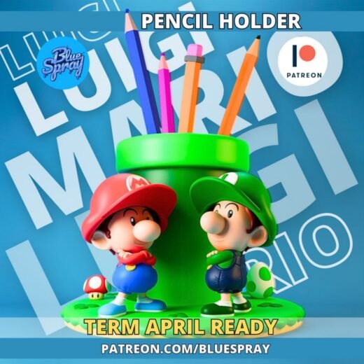 Pencil Holder Babies Mario and Luigi