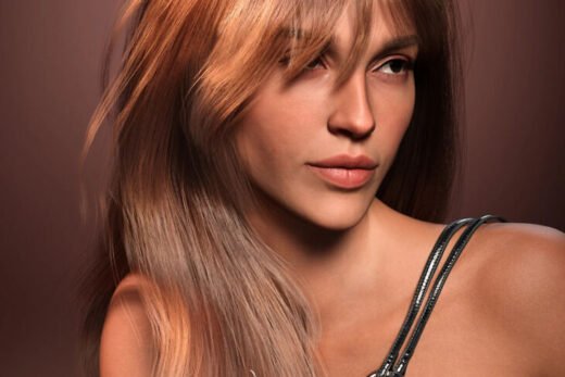 dForce FE Strand-Based Fluffy Long Hair for Genesis 9