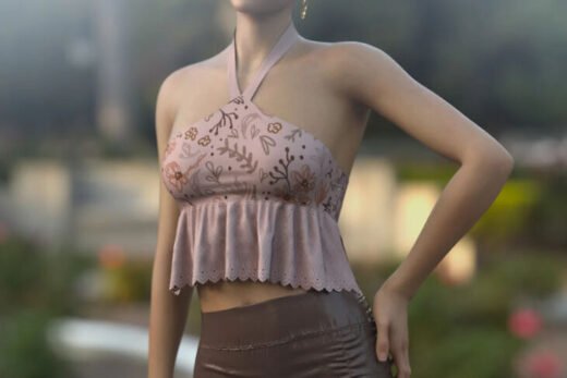 dForce Gypsy Lace Halter II for Genesis 9