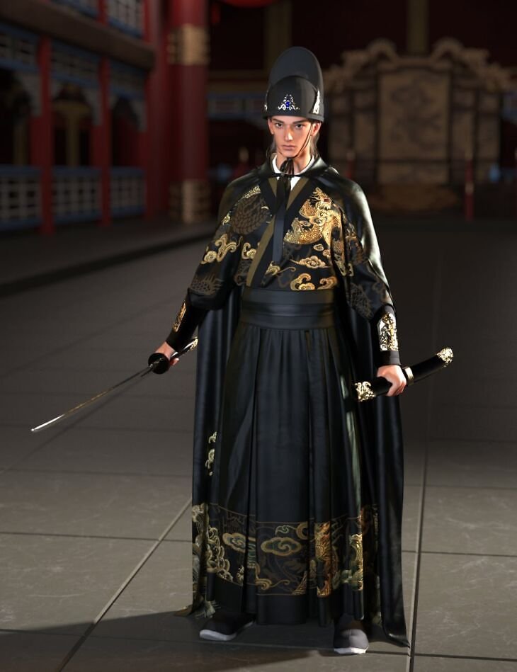 dForce Lala Dragon Guard Outfit for Genesis 9