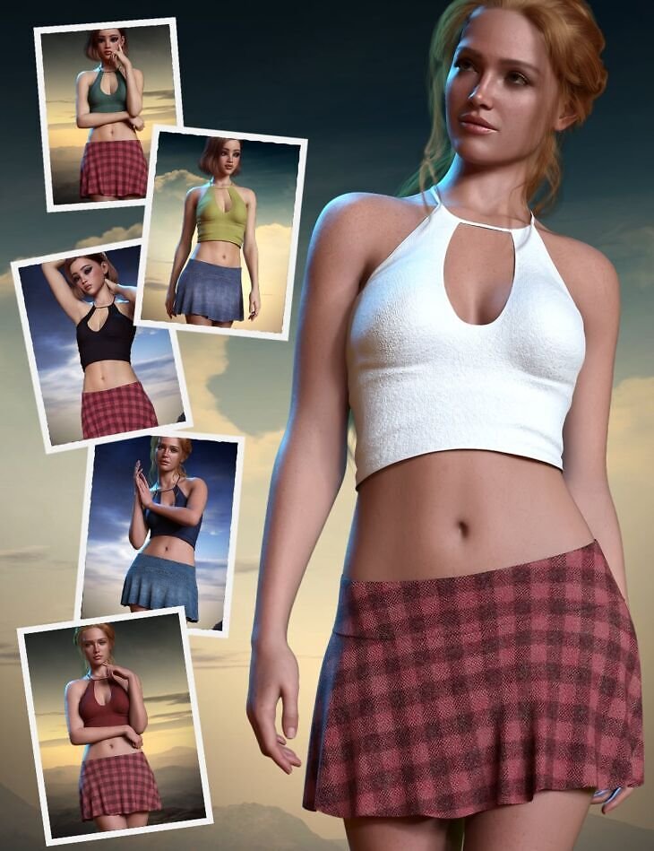 dForce Sassy Eclipse Outfit Set for Genesis 9