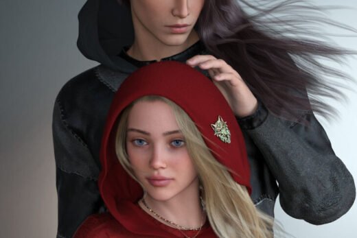 ALO Sannie Hair for Genesis 9