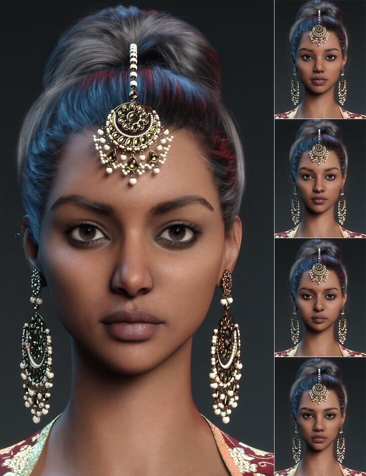 P3D Indian Feminine Morph Package for Genesis 9