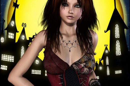 Midnight Hour Hair for V4