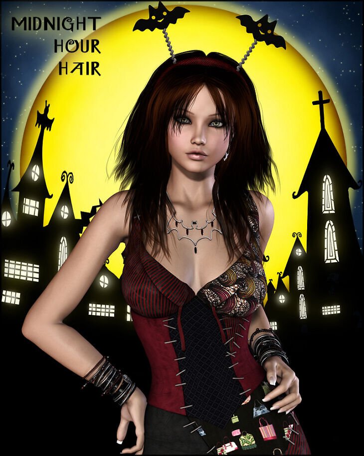 Midnight Hour Hair for V4