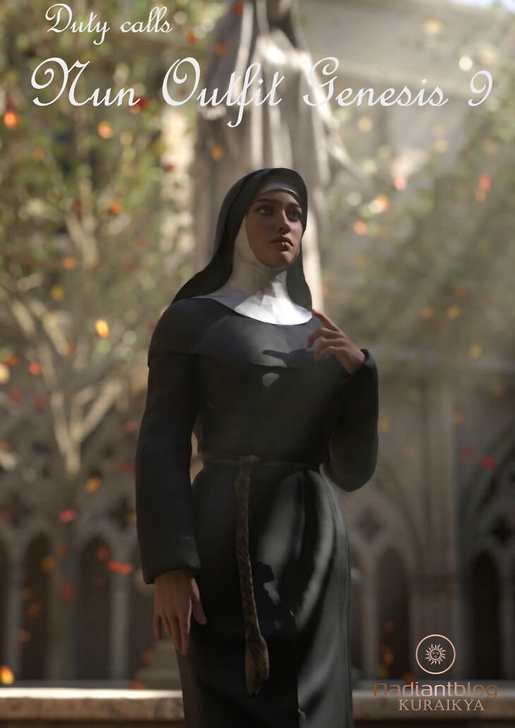 Nun Outfit for Genesis 9