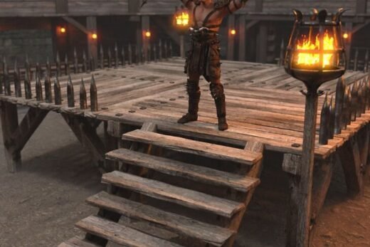 Wooden Arena Props 2