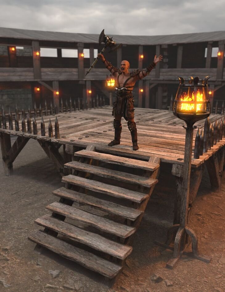 Wooden Arena Props 2