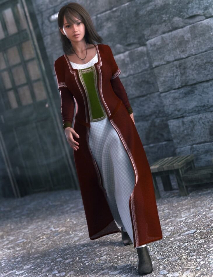 dForce Fantasy Villager Outfit for Genesis 9